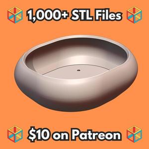 Organic Shaped Bonsai Planter with Drainage Hole MineeForm FDM 3D Print STL File