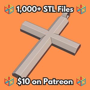 Simple Cross Pendant Necklace for Faith-Based Fashion MineeForm FDM 3D Print STL File