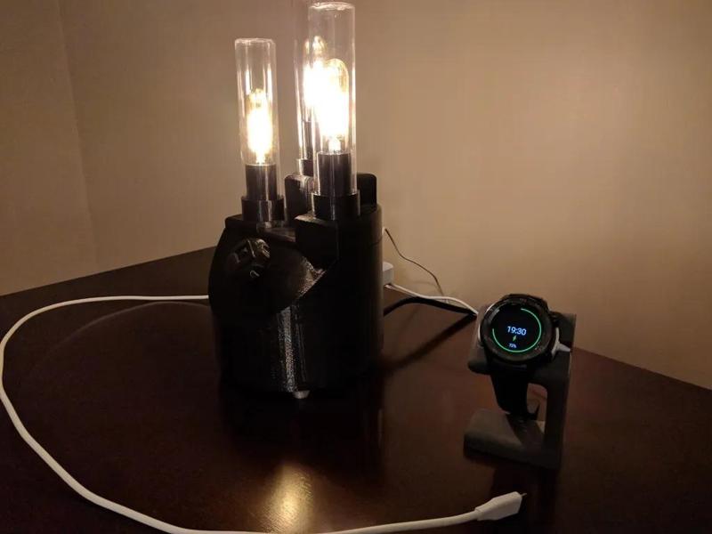 Vintage Tube Radio Lamp   