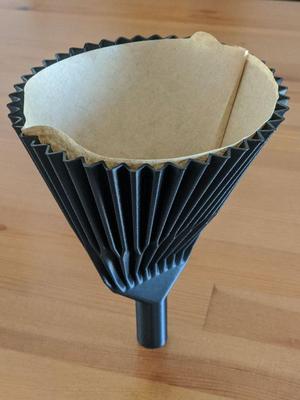 Coffee filter funnel, vase mode, parametric