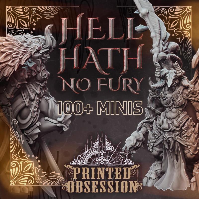 Hell Hath No Fury - Full Pack - 70 ready to print STLs [Pre-Supported]