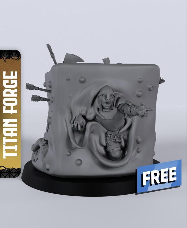 Gelatinous Cube - With Free Dragon  - 5e DnD Inspired for RPG and Wargamers