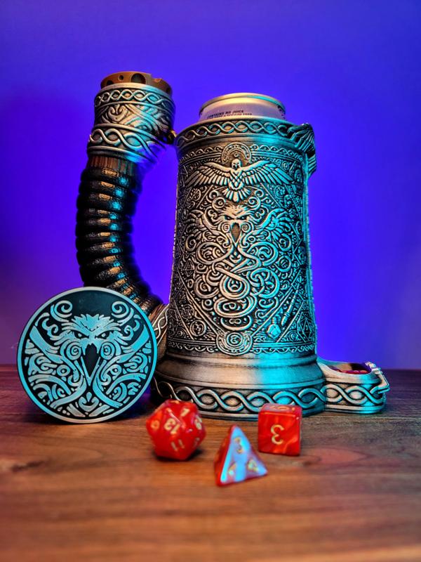 12oz Soaring Spirit  Can Cozy dice Tower 