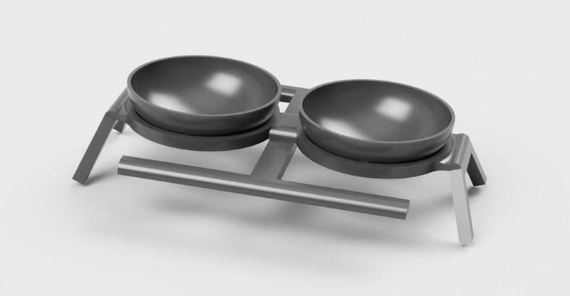 Bird Bowls with stand