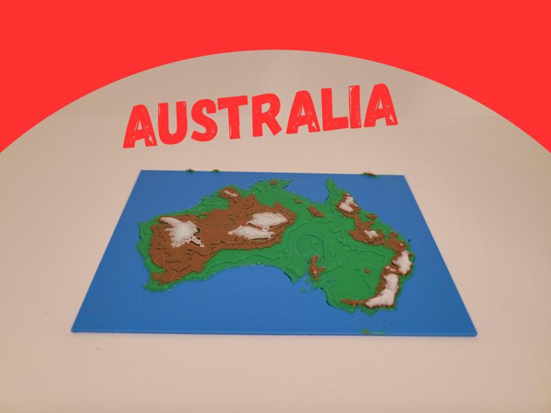 Australia in relief