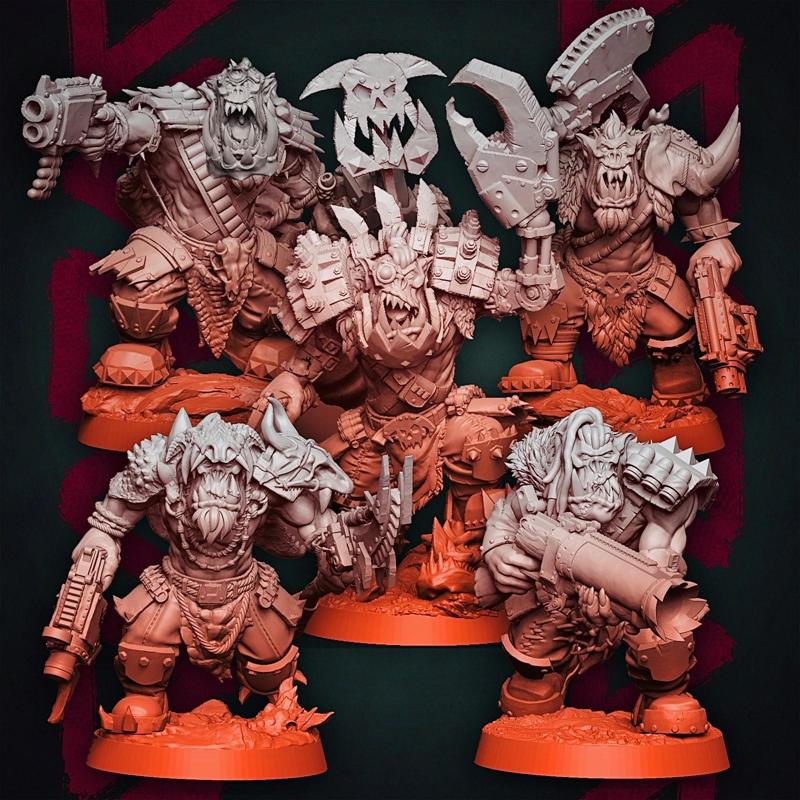 MrModulork's Orc Monster Hunters - Modular Kit B