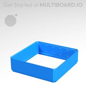 3x3x0.75 - Simple Walls - Standard Click-In Multibin Shell Extension