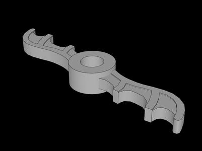 Lego Compatible (55707e.dat) Minifig Propeller with Bat Wings