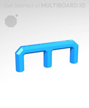 3x1H - Stacking Plate Handle