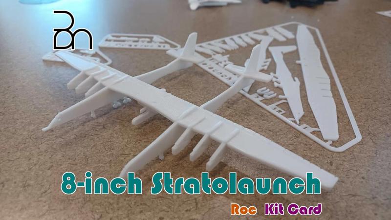 8 inch Stratolaunch Aircraft Kit Card with Pylon