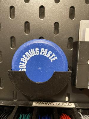 Skadis T-Nut mount for soldering flux container