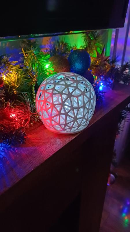 Christmas Snowball Tea Light