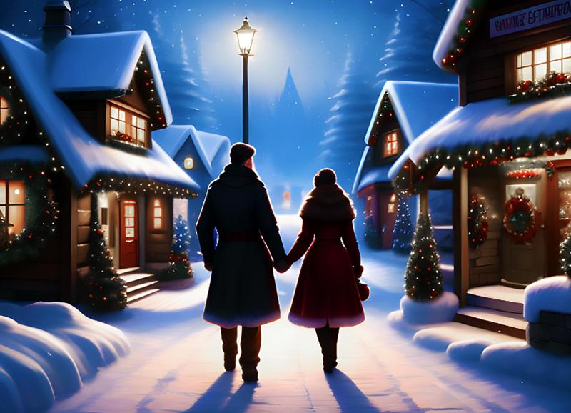 Winter's Night with You Lithophane