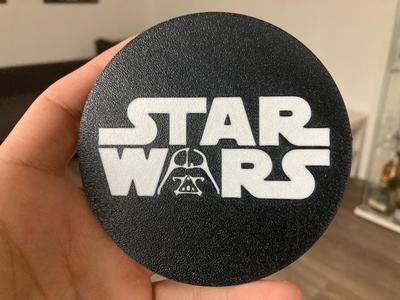 Star Wars logo coaster