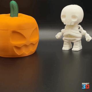 3D Printable Flexi Articulated Skull Boy