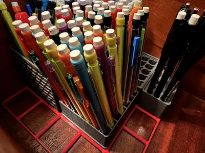 Gridfinity 49 pens or pencils solid 2x2x 50mm