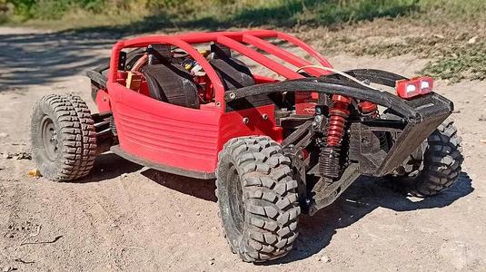 3D Printed RC Car 2wd buggy "E-basher" by AN3DRC