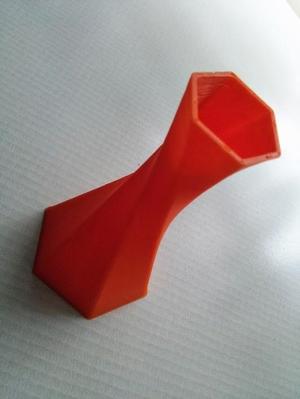 Twisted Hex Vase