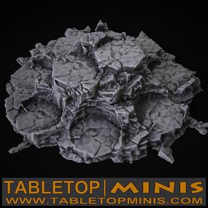 Cracked Earth Display Base 32mm