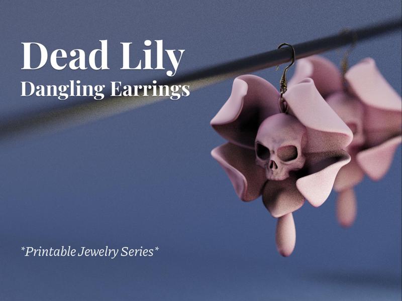Dead Lily Dangling Earrings