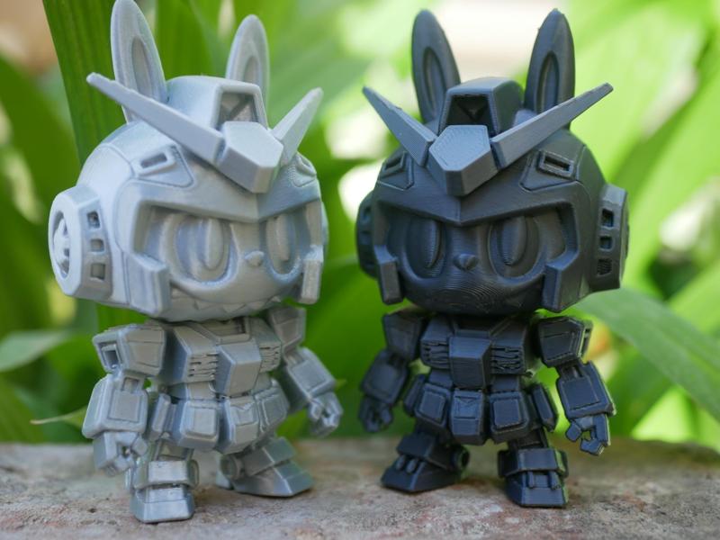 Gundam Labubu. Multipart printing