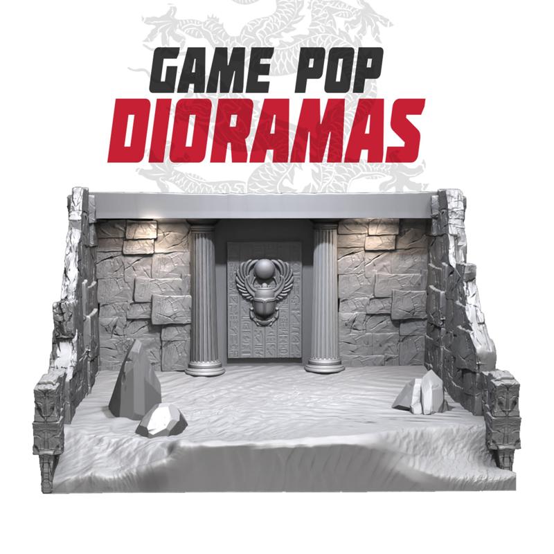 DRM002 Desert Large Diorama :: Game Pop Dioramas :: Black Blossom Games