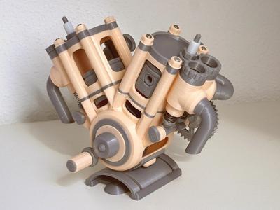 4 Stroke Flathead V-Twin Engine