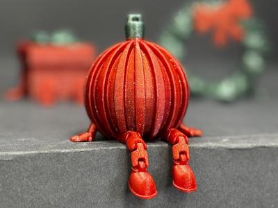 Christmas Bauble Decoration with hands flexi feet