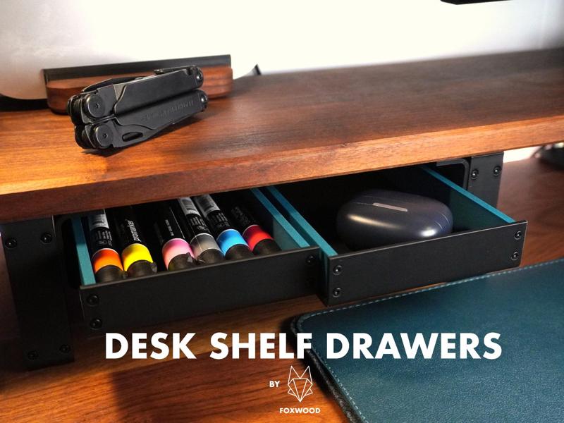 Desk Shelf Drawers By Foxwood