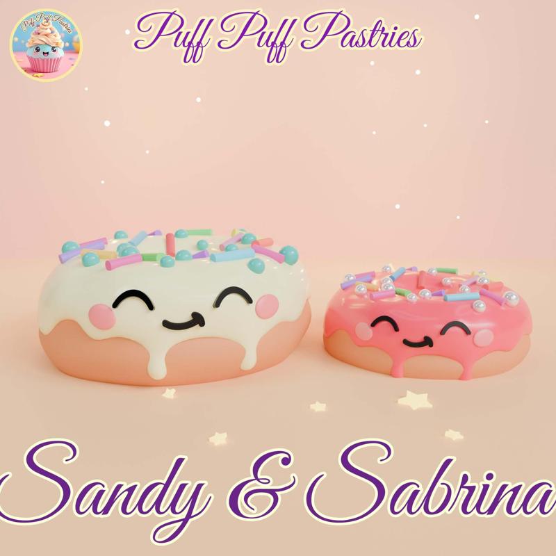 Kawaii Donut Sandy and Sabrina