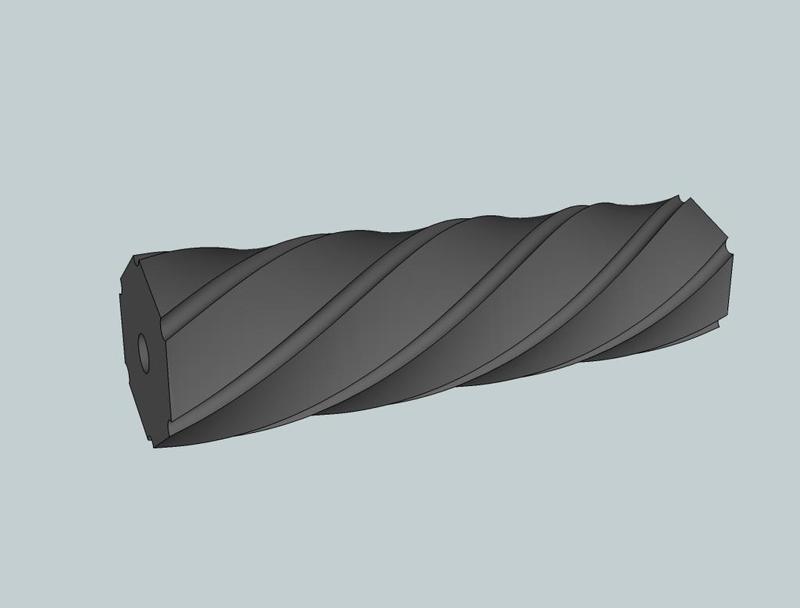 Airsoft threaded silencer