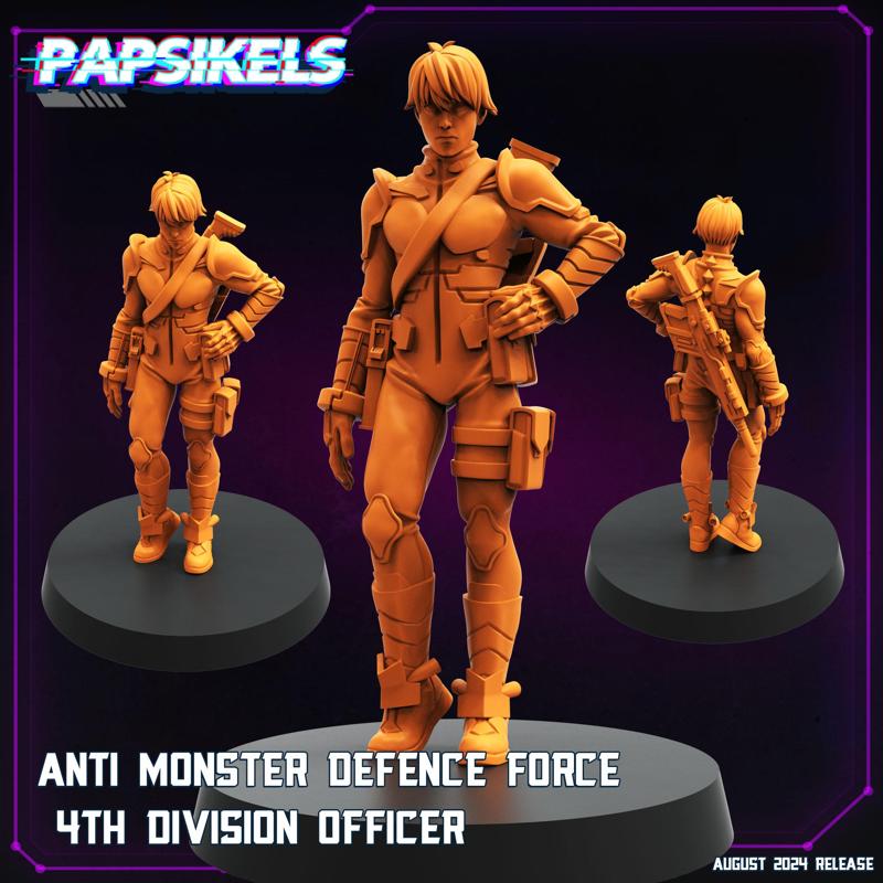 ANTI MONSTER DEFENCE FORCE 4TH DIVISION OFFICER
