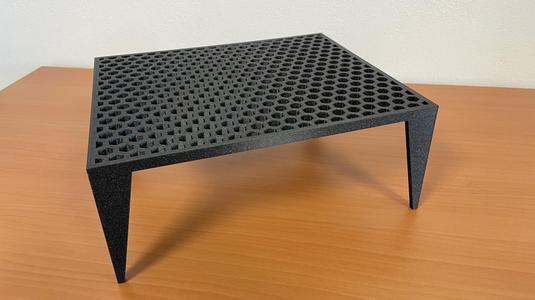 monitor stand - honeycomb design