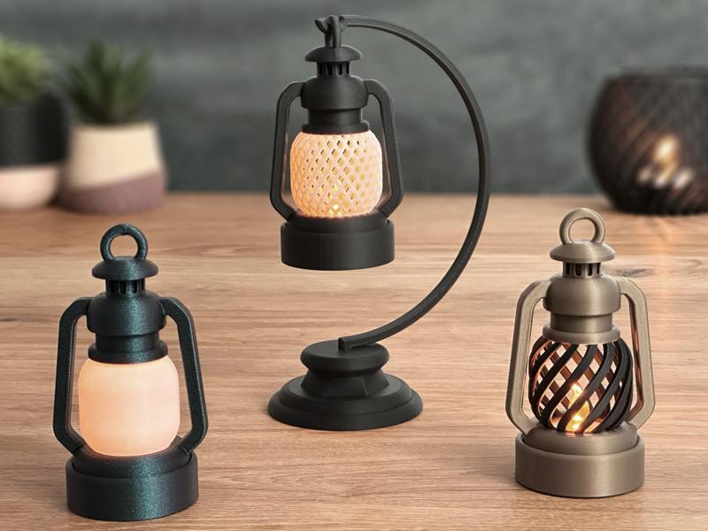 Mini Oil Lamp Tea Light Lantern