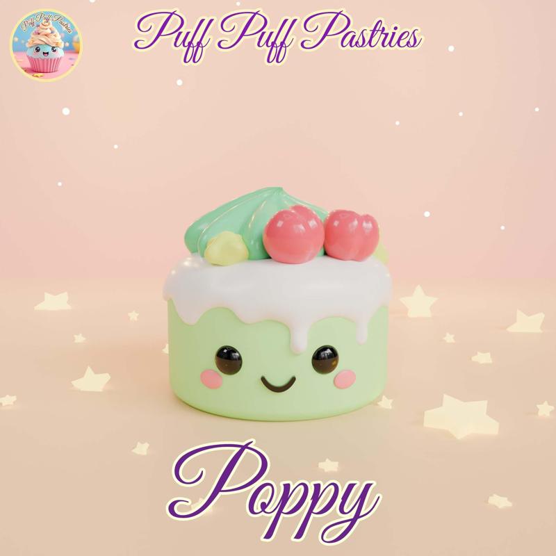 Kawaii Round cake Poppy