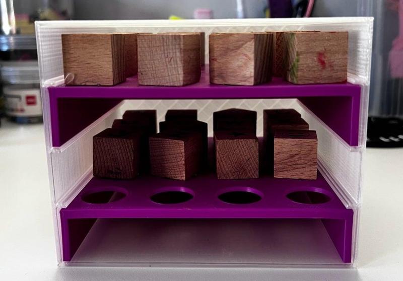 Alphabet stamp storage tower (RSG alphabet stamps)