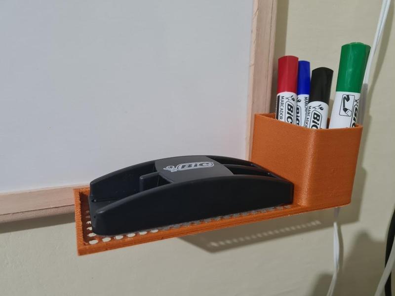 Whiteboard Eraser and Marker Holder
