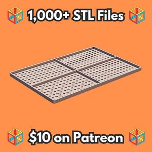 Ventilated Mesh for Frog and Small Pet Enclosures MineeForm FDM 3D Print STL File