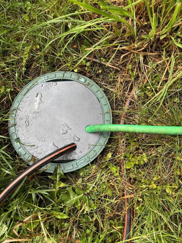 Cover lid for underground Garden-Hose Connector