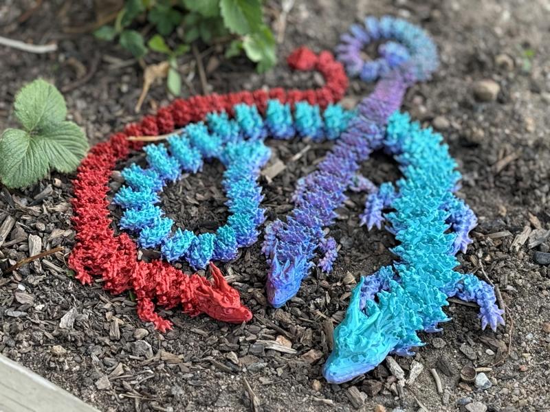 Teal Cat Fire dragon