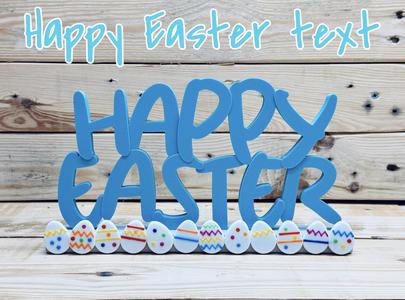 Happy Easter Text Decor