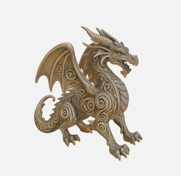 sculpture dragon   