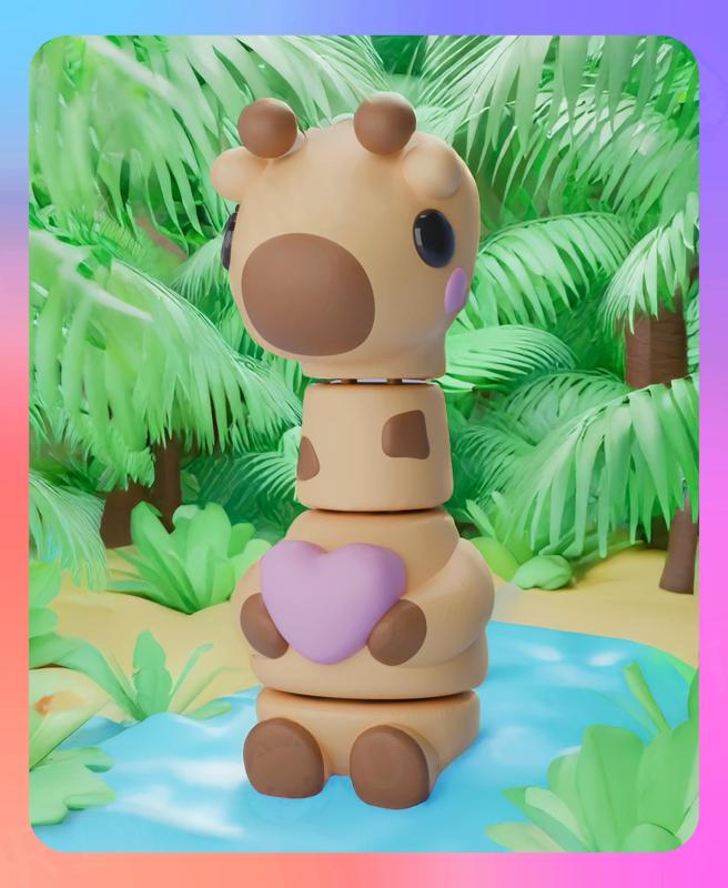 Flexi Raffi and the Valentine’s Heart Keychain (Single Color)