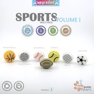 Sports Volume 1, Multi-Pack - Fidget Keychain [Private Use Only]