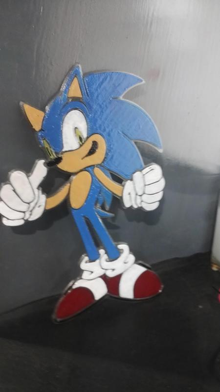 sonic em relevo