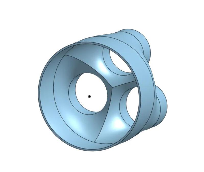 Dust hose 3 way adapter 6 inch to three 2.5 inch   