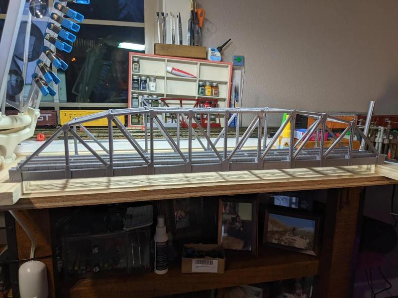 196 Foot HO Scale Girder Truss Bridge - Self Supporting   