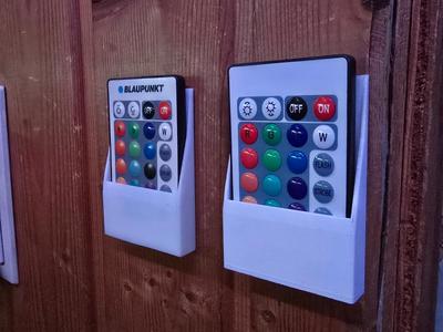 LED strip remote holder
