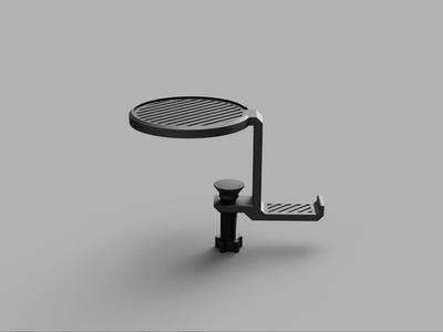 Industrial Headphone Holder With Coaster