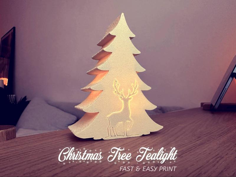Christmas Tree Tealight 